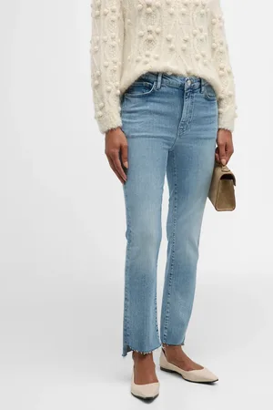 Frame Le High Straight Corkscrew Hem Jeans