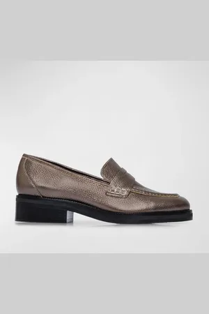 Bernardo Tabitha Metallic Penny Loafers