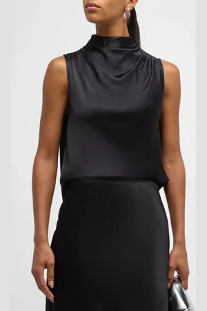 Rails Kaleen Draped Satin Blouse