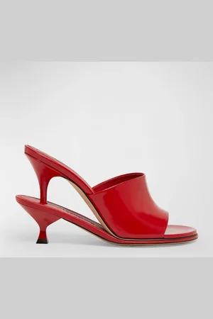Jacquemus Les Doubles Mules Patent Sandals