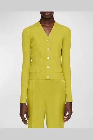 Joseph Ribbed Merino Wool Cardigan