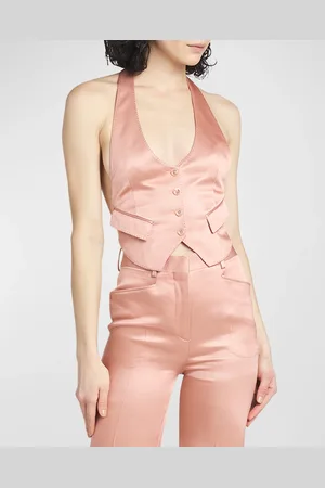 Tom Ford Silk Wool Twill Backless Waistcoat