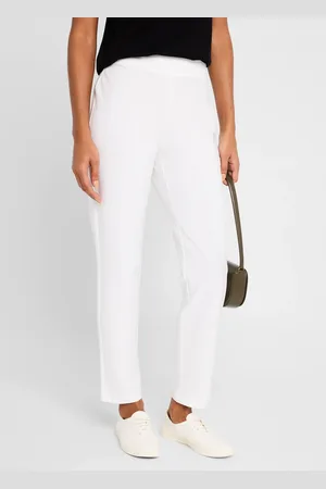 Eileen Fisher Cropped Stretch Crepe Skinny Pants