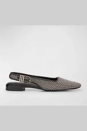 RAG&BONE Astra Mesh Rhinestone Slingback Ballerina Flats