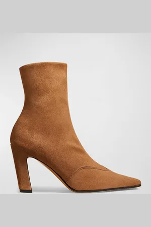 Khaite Nevada Suede Ankle Booties