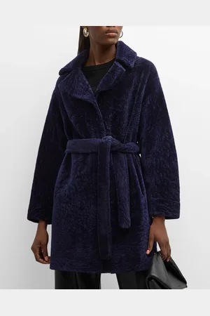 GORSKI Reversible Lamb Shearling Belted Stroller Coat