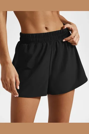 Beyond Yoga Stretch Woven In Stride Lined Shorts