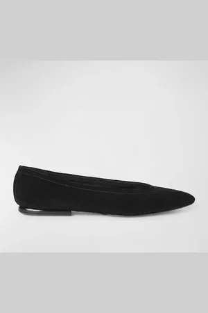 Loro Piana Primula Suede Ballerina Flats