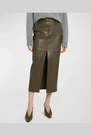 Armarium Lula Leather Midi Skirt