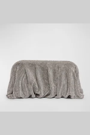 BENEDETTA BRUZZICHES Venus La Grande Metallic Crystal Clutch Bag
