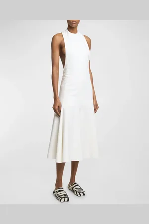 Jacquemus Favola Halter Backless Midi Dress