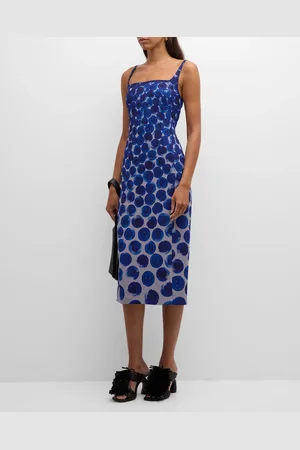 DRIES VAN NOTEN Debano Abstract Printed Midi Dress