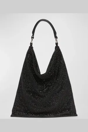 BENEDETTA BRUZZICHES Bella Ciao Mesh Crystal Hobo Bag