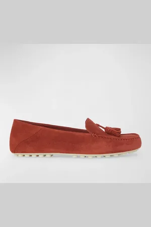 Loro Piana Suede Tassel Moccasin Loafers