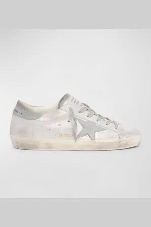 Golden Goose Superstar Metallic Suede Low-Top Sneakers