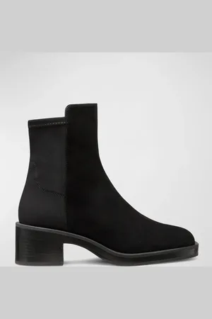 Stuart Weitzman Kaia Stretch Suede Ankle Booties