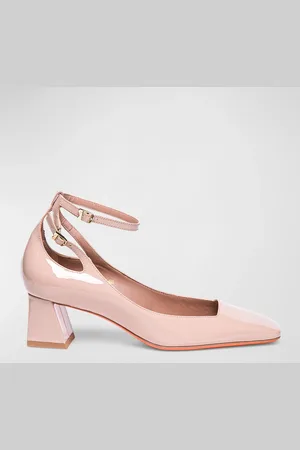 santoni Marta Patent Ankle-Strap Pumps