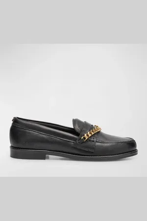 Golden Goose Jerry Chain Leather Penny Loafers