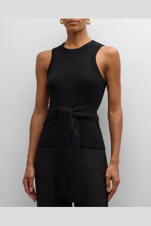 Toccin Molly Sleeveless Racerback Tie-Front Top