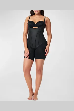Spanx Super Sculpt Open-Bust Mid-Thigh Bodysuit