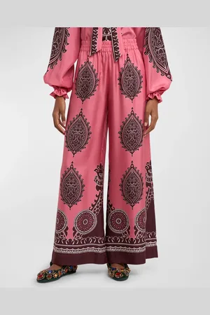La DoubleJ Silk Wide-Leg Pull-On Palazzo Pants