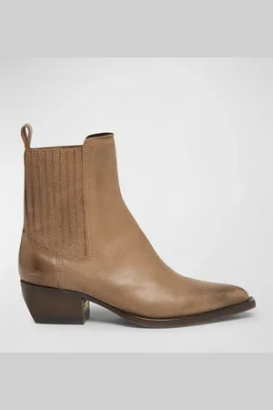 Golden Goose Debbie Pointed Leather Ankle Boots