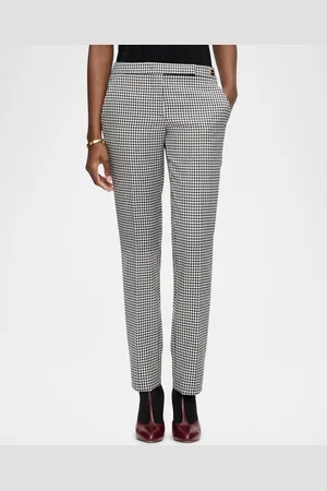 Callas Milano Teddy Check-Print Virgin Wool Pants