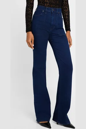 VERONICA BEARD Crosbie Wide-Leg Jeans with Patch Pockets