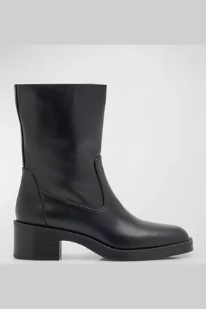 Stuart Weitzman Kaia Calfskin Ankle Boots
