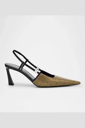 Saint Laurent Shimmer Strass Slingback Pumps