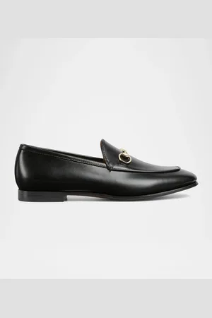 Gucci Jordaan Leather Horsebit Loafers