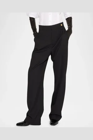 Callas Milano Sydney Straight-Leg Tropical Suiting Pants