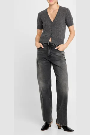 NAADAM Ribbed Button-Down Cashmere Cardigan