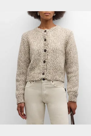 Frame Marled Button-Down Cardigan