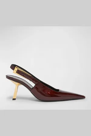 Saint Laurent Lee Glossy Slingback Pumps