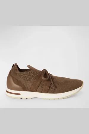 Loro Piana Knit Lace-Up Runner Sneakers