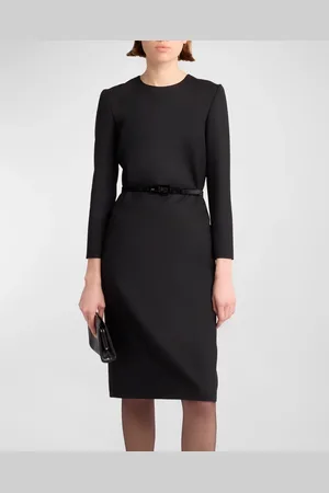 The Row Angeline Belted Wool Dress