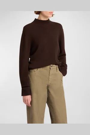 The Row Hensi Cashmere Turtleneck Top