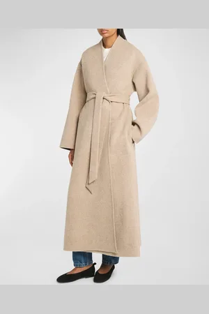 CO Double Wool-Cashmere Long Wrap at