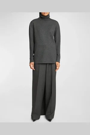 Givenchy Turtleneck Long-Back Wool-Cashmere Sweater