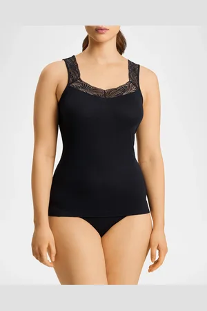 Hanro Cotton Delight Lace-Trim Tank Top