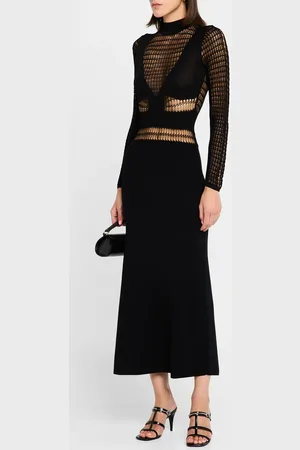 IRO Beryl Long-Sleeve Knit Midi Dress