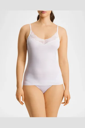 Hanro Cotton Delight Lace-Trim Cami