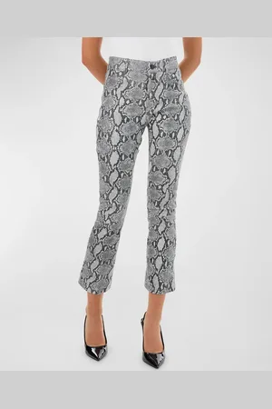 LaMarque Faris Cropped Stretch Leather Flare Pants