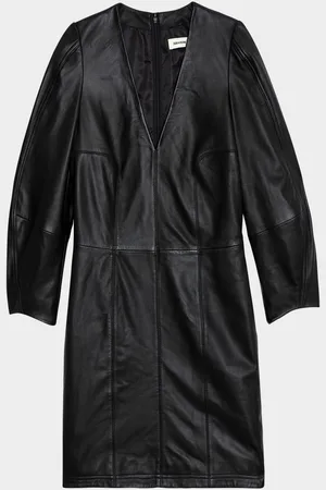 Zadig & Voltaire Rean Leather Mini Dress
