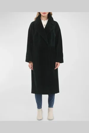 GORSKI Reversible Textured Lamb Shearling Long Coat