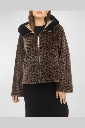GORSKI Reversible Lamb Shearling Hooded Zip Jacket
