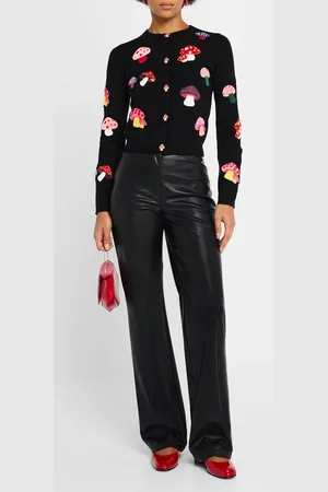 ALICE+OLIVIA Ruthy Mushroom Cardigan