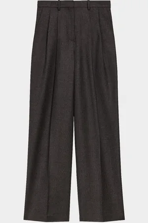 THEORY Flannel Double-Pleat Pants
