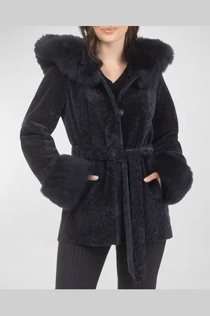 GORSKI Belted Lamb Shearling Reversible Parka With Merinillo Lamb Shearling Trim